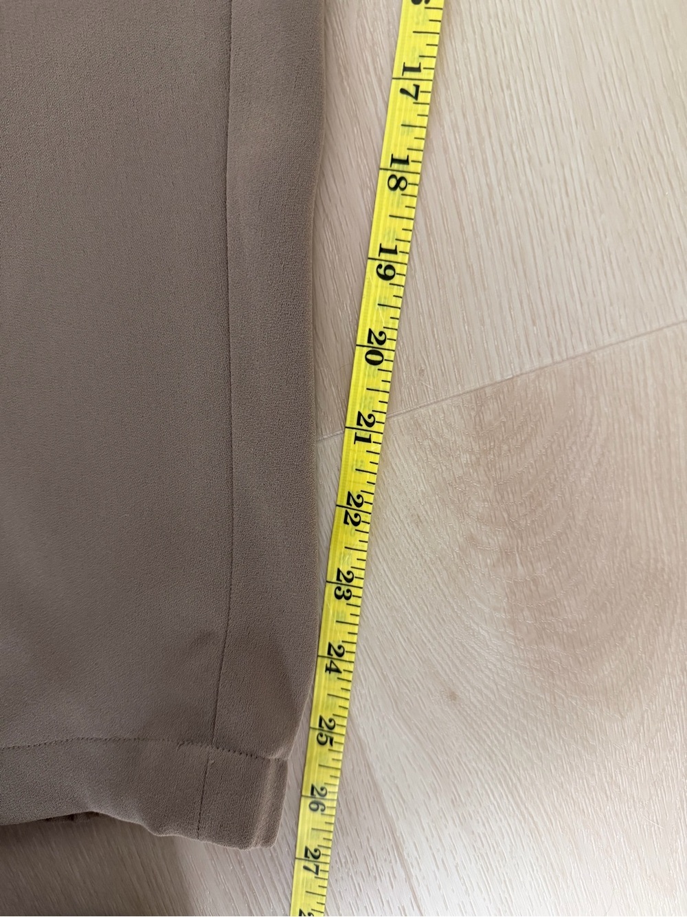 Vince Slim Tailored Ankle Trousers with leather accents - Beige - Picture 8 of 8